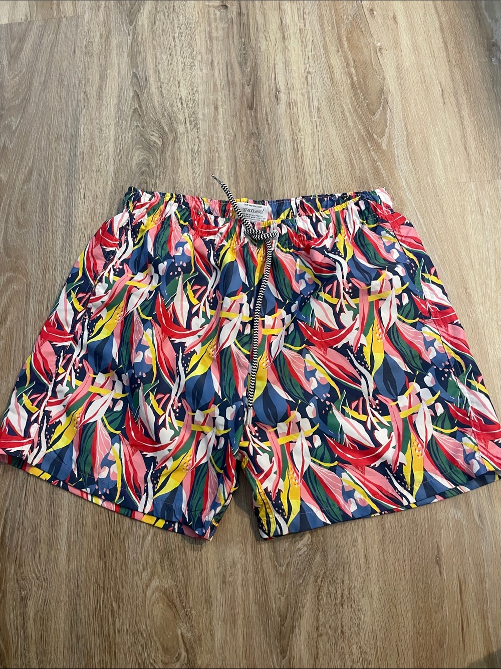 Boardies Tropical Print Swim Trunks